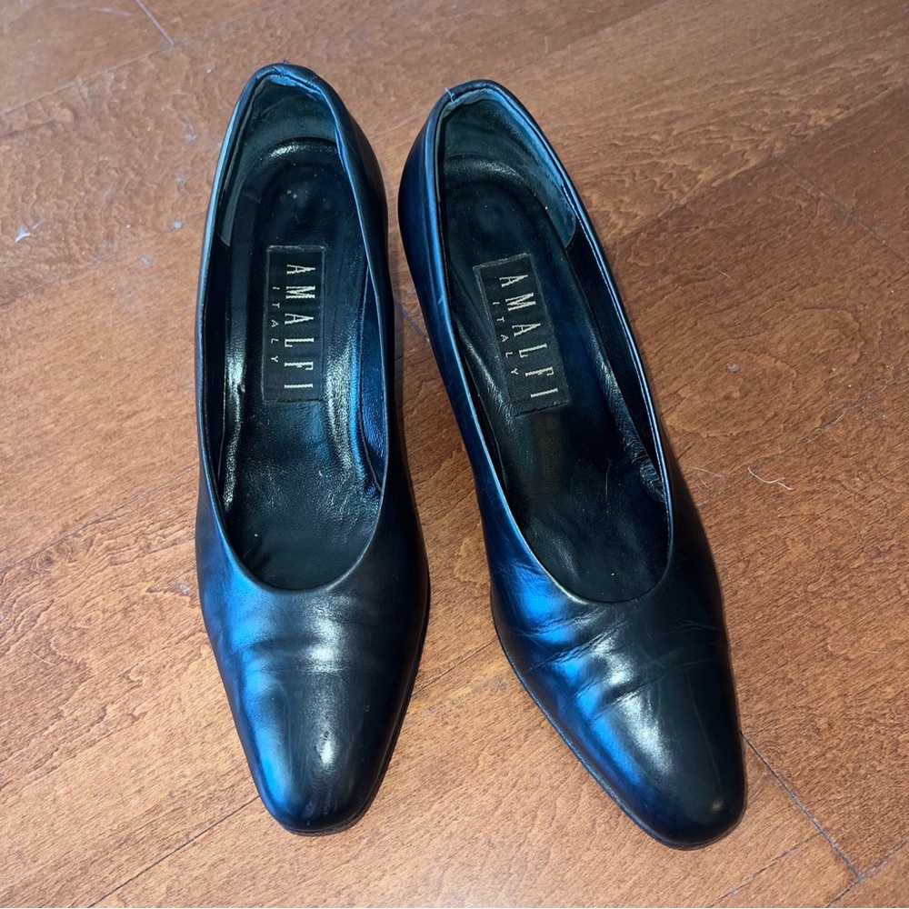 vintage amalfi italy leather heels